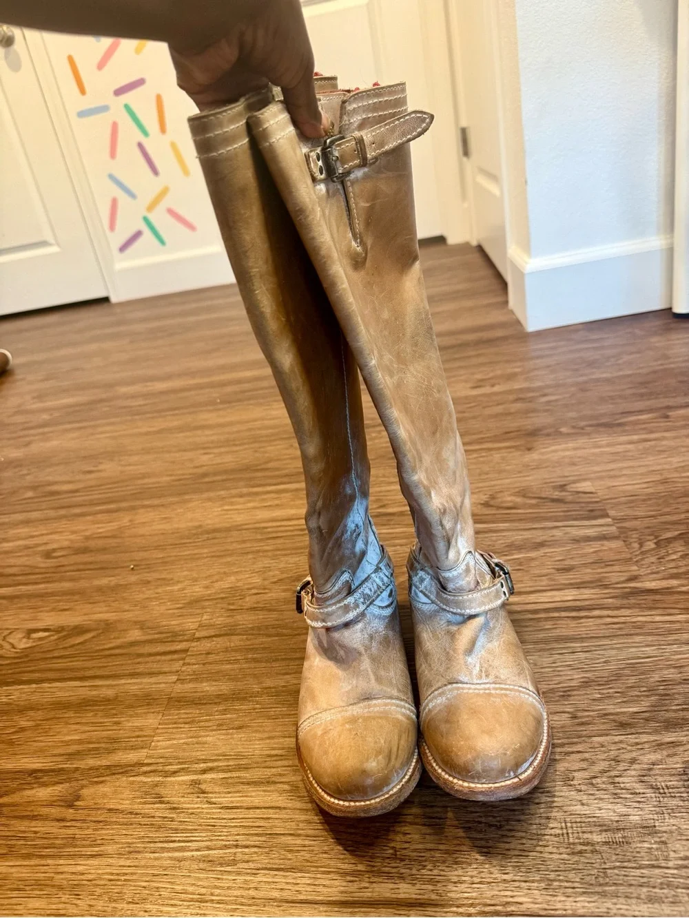 Freebird by Steven Tan Leather Over-the-Knee Boots size 8
